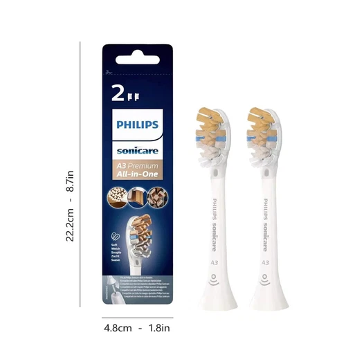 2/4 piezas Philips HX9092/11 Sonicare A3 Premium All-in-One cepillo de repuesto blanco DE - Imagen 7 de 19