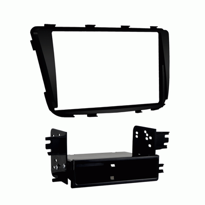 Metra 99-7347B Black Single//Double DIN Stereo Dash Kit for 12-up Hyundai Accent