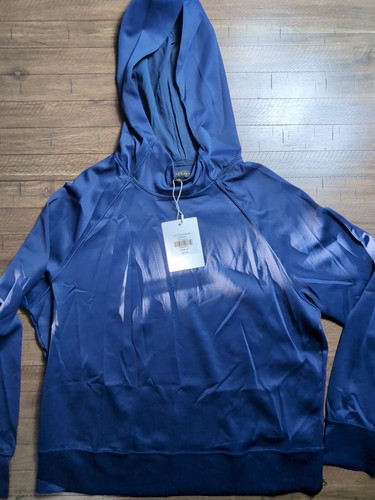 Woman's Down East Active Wear Hoodie Medium Size Pullover navy blue long sleeve - Picture 4 of 6