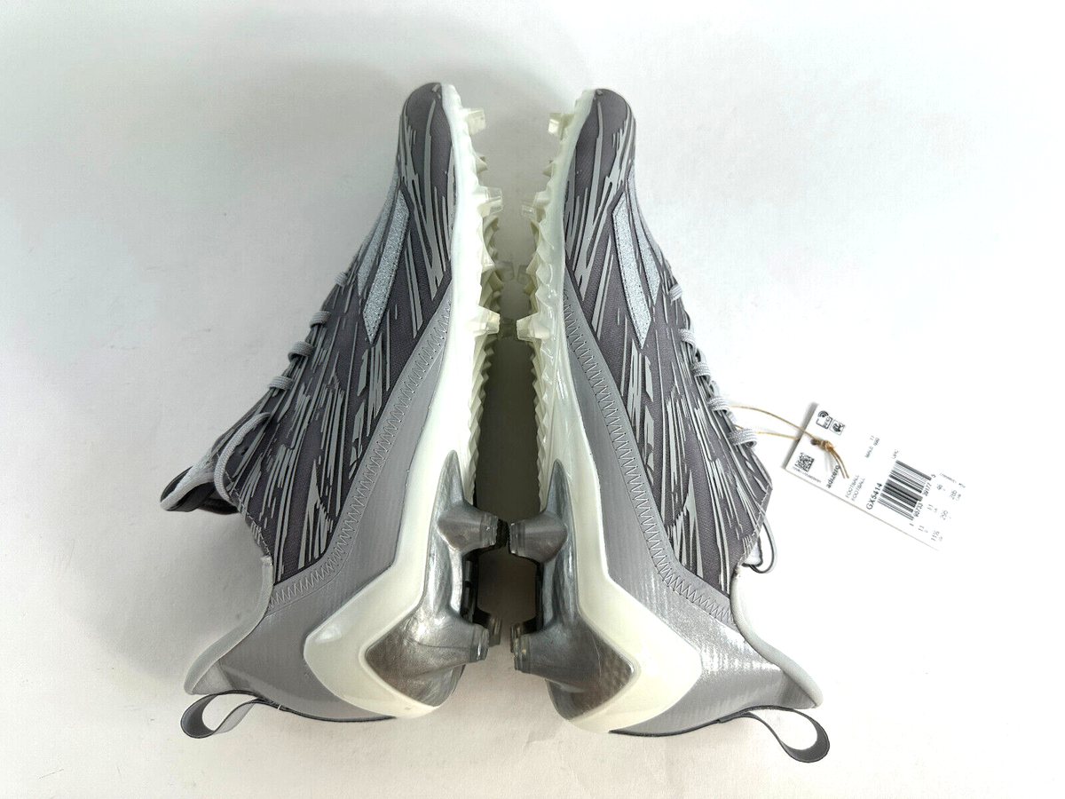 Adidas Adizero Gray Silver Metallic Football Cleats Mens Size 11.5 GX5414 Adidas Adizero Football Cleats Silver Metallic Gray Men main image 2