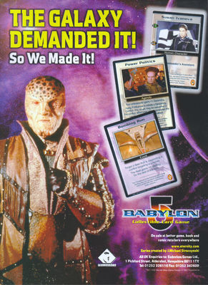 Babylon 5 ''The Galaxy Demanded It'' CCG 1998 Zeitschrift Werbung #4293