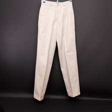 Liz Claiborne Lizsport Women's Beige Slacks 4 straight Leg Cotton 5 pockets