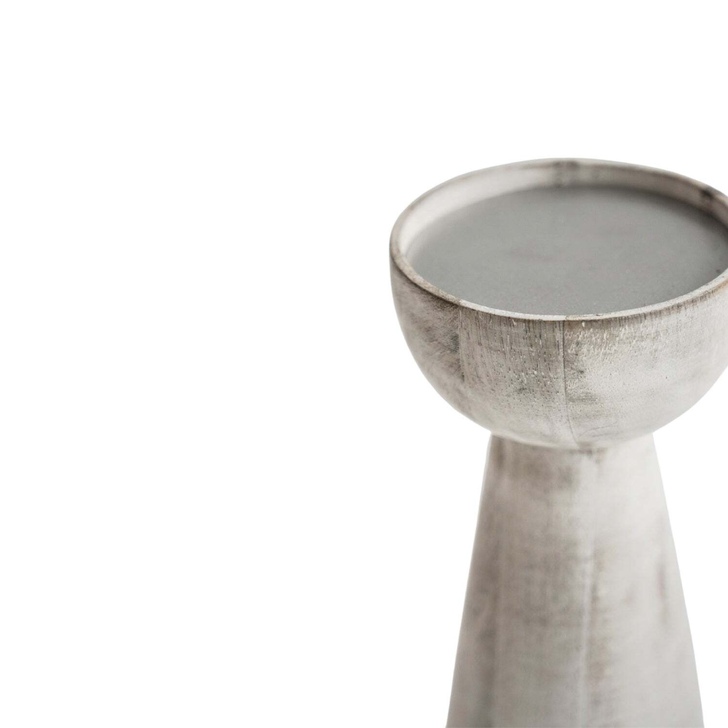 Set of 2 Padstow White Wash Wooden Candle Holders eBay