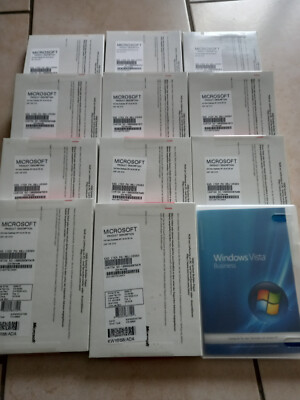 12x Microsoft Windows Vista Business 32 Bit SP1 DVD Deutsch ( 66J-05583 )NP 450 