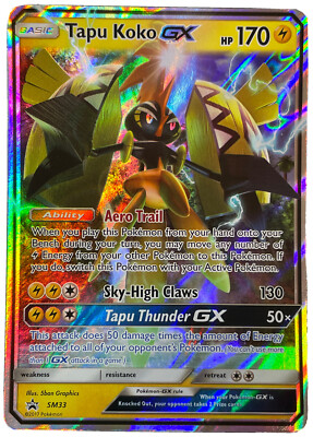Pokémon TCG - Tapu Koko GX - SM33 - Sun & Moon Black Star Promos