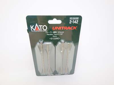 KATO 2-142 HO Scale, Unitrack 4 7/8'' Rerailer Track (2), Code 83