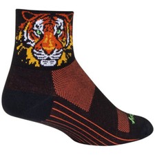 Socks - SockGuy - Easy Tiger Black L/XL 3" Classic Cycling/Running NEW