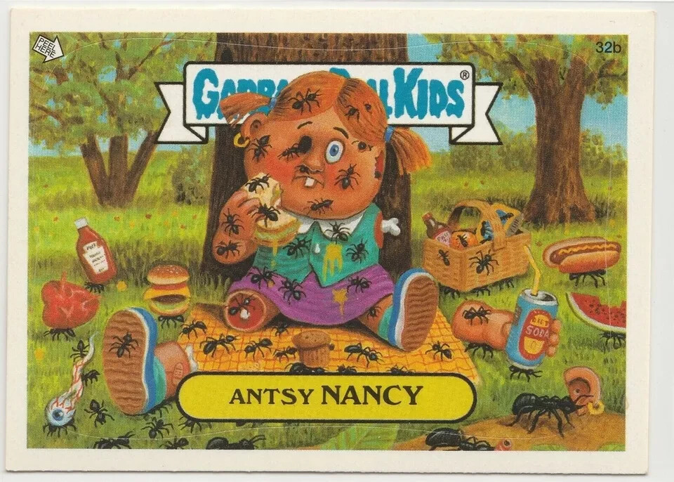 Antsy Nancy #32b Garbage Pail Kids GPK 2004 Series 3 ANS3 Card