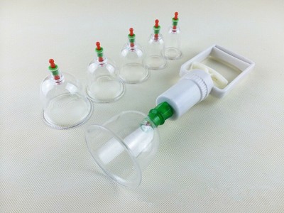 6 in 1 Vacuum Cupping Set Nipple Enlargement Pump Suction Enlarger 3.0-6.6CM Kit