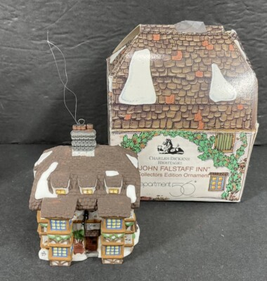 Dept 56 Heritage Dickens Village Retired Sir John Falstaff Inn ornament With Box