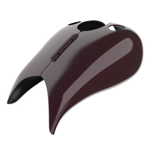 Black Cherry Stretched Tank Cover For 09+ Harley Advanblack Road King - Picture 2 of 7