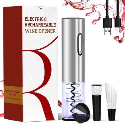 GOSCIEN Electric Wine Opener Rechargeable Automatic Wine Bottle Opener 4-in-1...