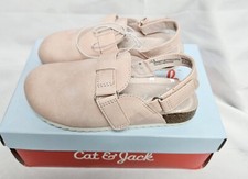 Cat  Jack Girls Pink Faux Leather Sandals Marley Flats Todder Girls Sz 9 New