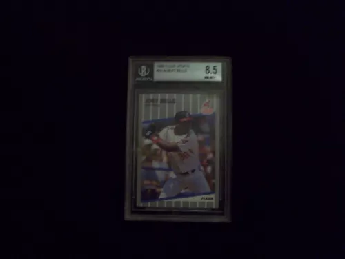 1989 FLEER UPDATE # U-25 ALBERT BELLE BGS 8.5 NM-MT= CLEVELAND INDIANS