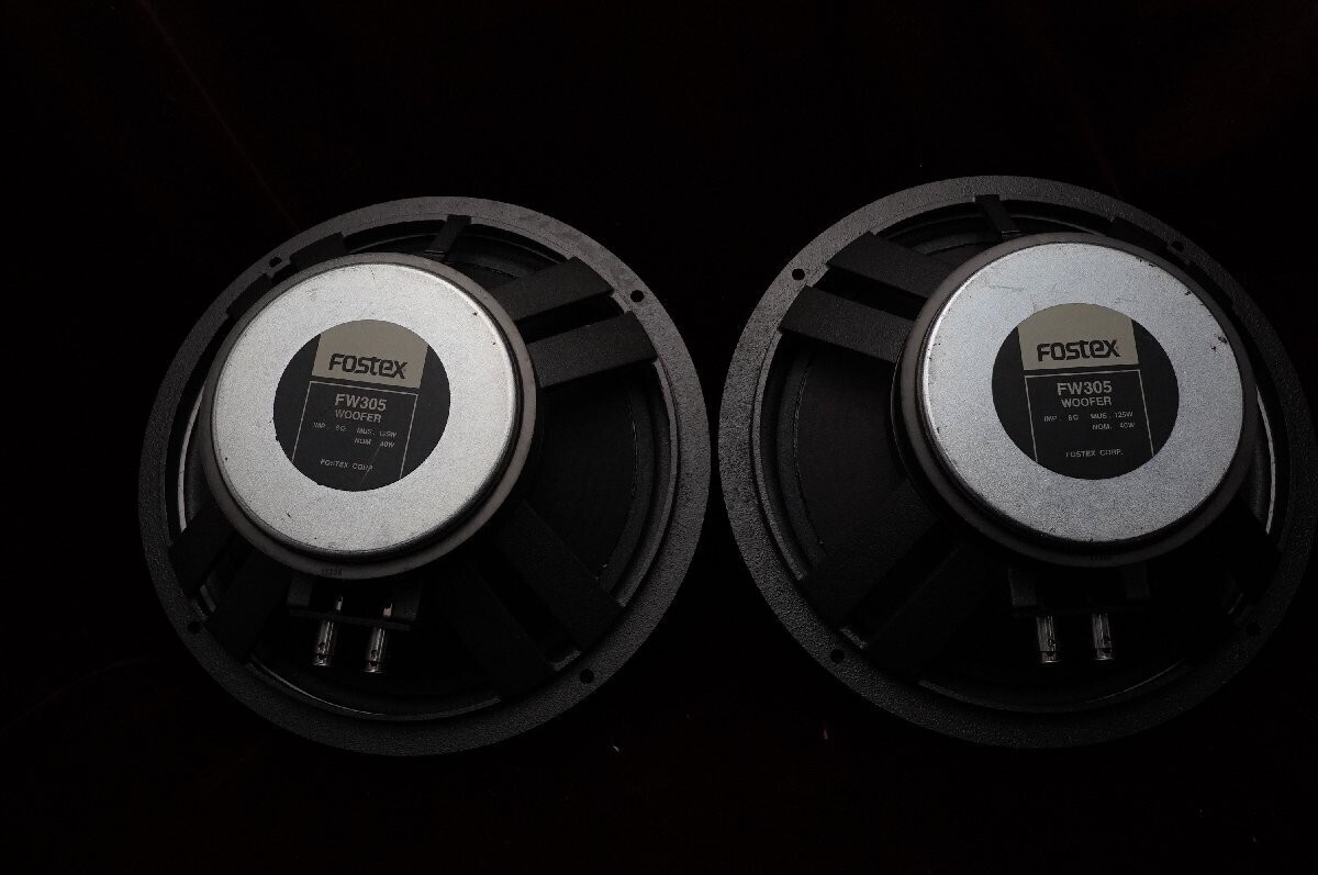 FW 305 ウーハー　fostex Fostex FW305 30cm bass reflex type pair woofer unit Used F/S