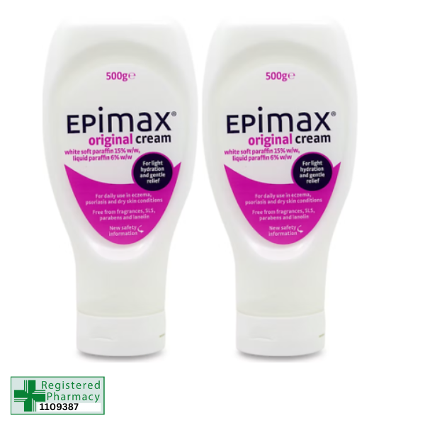 2x Epimax Original Cream for Eczema, Psoriasis Body, Shower, Soap 500g eBay