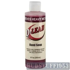 D-Lead Liquid Hand Soap Removes Heavy Metal Dusts Lead Contaminants 8 oz Bottle