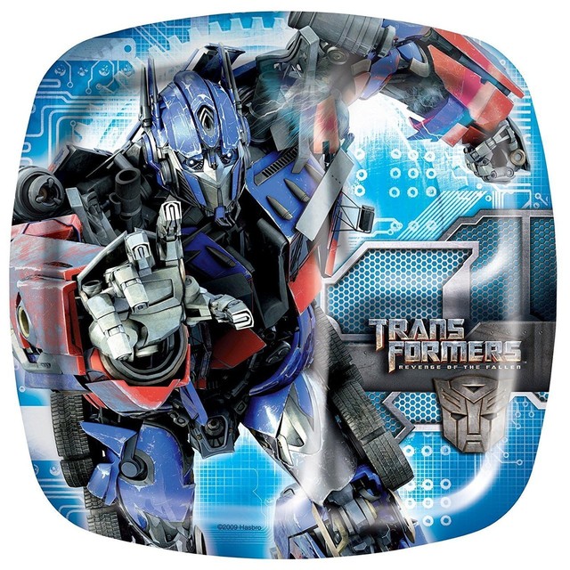 Transformers Revenge Of The Fallen Birthday Party Pack 8 Dinner Plates 4 Masks 8 Gift Bags 4 Bracelets Dream Works 2007 Movie Hasbro