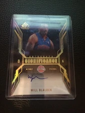 Will Blalock Pistons 2007-08 SP Game Used Auto #SI-WB