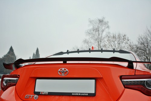 Spoiler Extension CAP Maxton Design Gloss Black ABS For Toyota GT86 Facelift - Picture 2 of 11