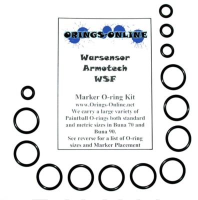 Warsensor Armotech WSF Paintball Marker O-ring Oring Kit x 4 rebuilds / kits