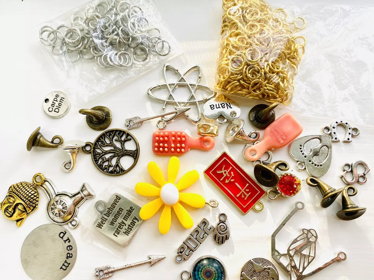 Charms For Jewelry Making Bulk, Jewelry Supplies, Variety Of Charms & Jump  Rings