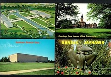 Y98 Kansas, Eisenhower Certer & Library, State University Admn. Edificio. Jayhawk