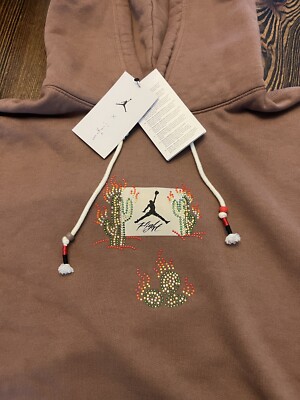 Travis Scott x Air Jordan Hoodie  Archaeo Brown  - Size S (Cactus Jack) DeadStok
