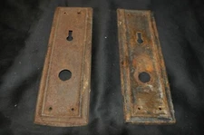  Vintage Russwin lock face plates 