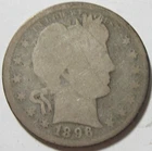 1896 Barber Quarter - 90% Silver - #10846-1