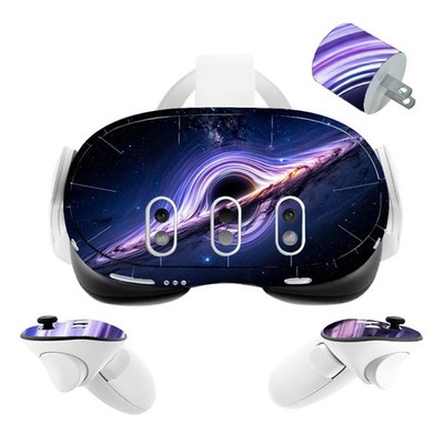 VR Headset Galaxy Helmet Skin and Stickers Kit with Quest 3 Skin Vinyl Protec...