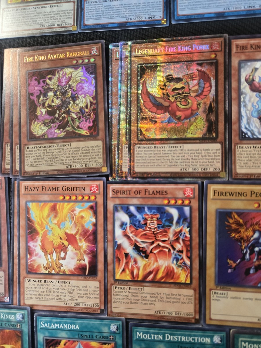 Yugioh Full Fire Kings Pyro Deck With Extra Deck