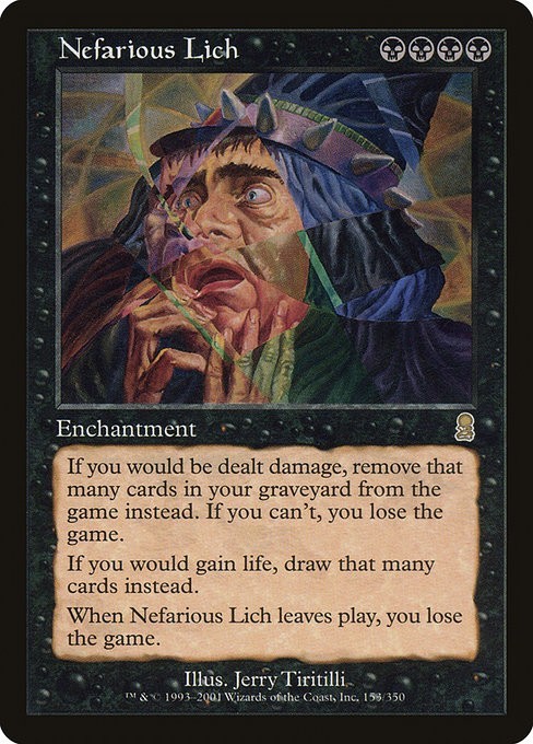 MTG Odyssey --- NEFARIOUS LICH --- RARE! NM! Magic the Gathering!