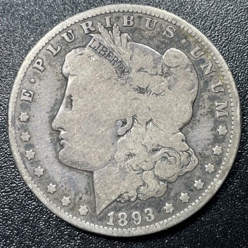 1893-O Morgan Silver Dollar $1 Good G Key Date