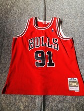 Chicago Bulls Jersey Mens XL Red NBA Basketball Mitchell  Ness Dennis Rodman