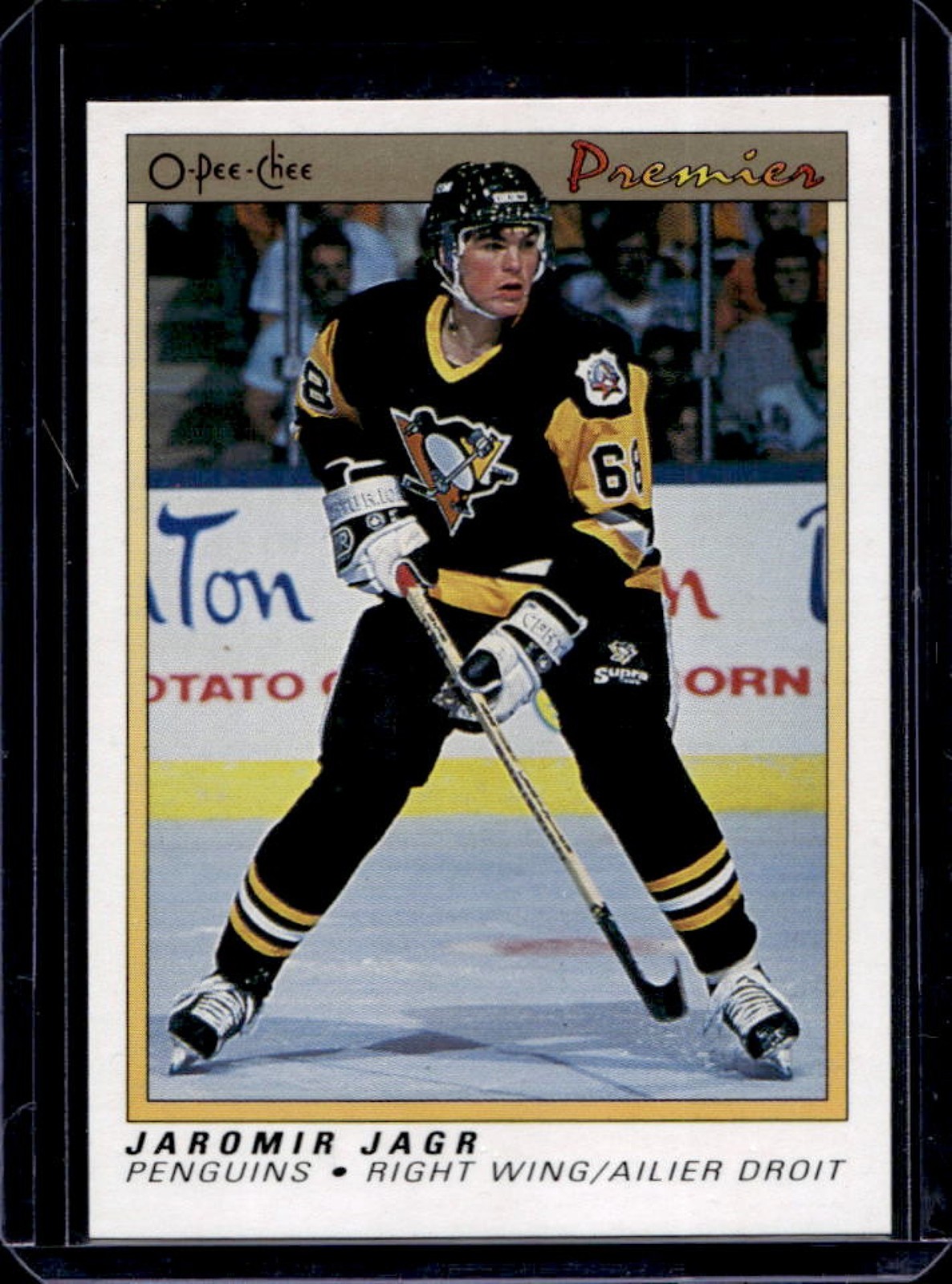 1990-91 O-Pee-Chee Premier Jaromir Jagr Rookie RC #50 Penguins