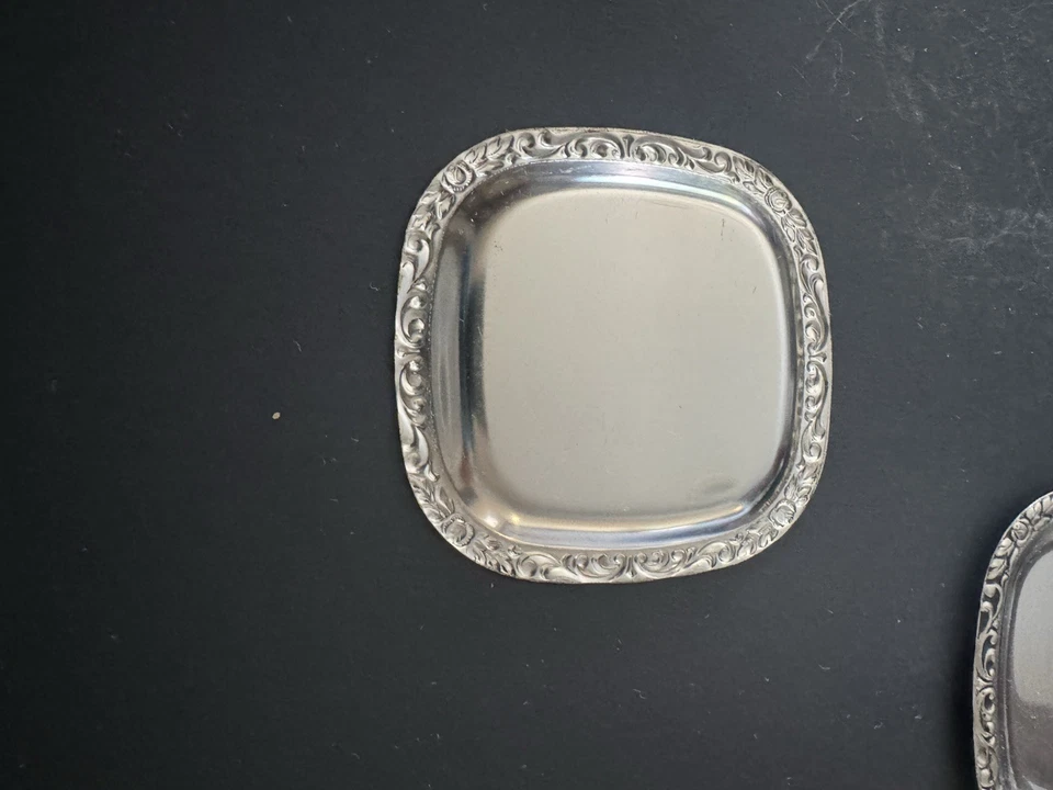 WMF © CROMARGAN. Set of Vintage Coaster Stainless Steel. Made in Germany - Image 2 of 4