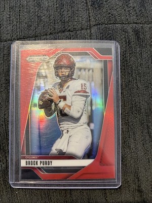 2025 Panini Prizm Draft Picks /399 Brock Purdy #176 Red Prizm 49ers