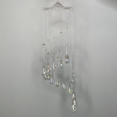 Tchibo Teardrop Rainbow Aurora Borealis Glass Mobile Colors Brighter in Person