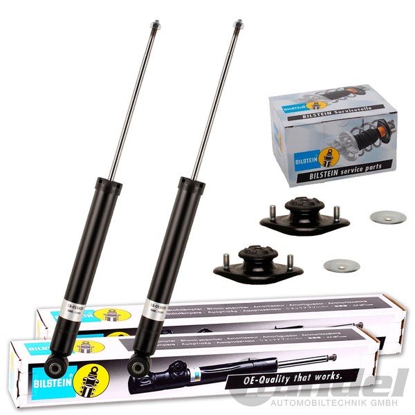 2X Bilstein B4 StossdÄMpfer + Domlager Hinten Passend FüR BMW 3Er E30 + Z1-image