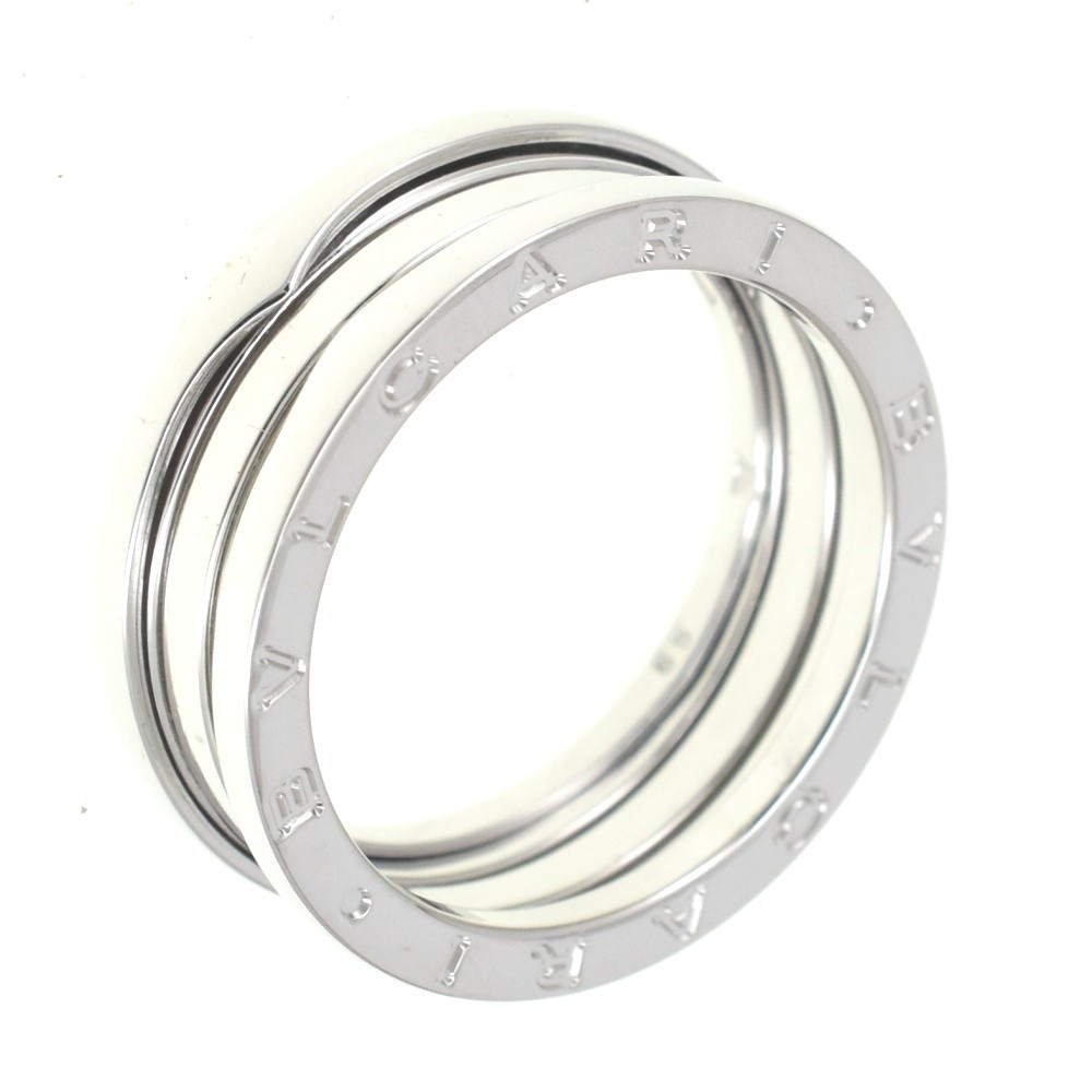 BVLGARI B-Zero1 ring Size 65/US12 K18WG Men's jewelry S#139634