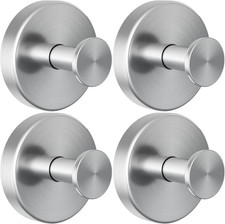 Suction Cup Hooks for Bathroom, Removable Towel and Robe Holders, 4PCS...