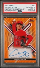 2022 TOPPS FINEST FINEST AUTOS #SO SHOHEI OHTANI /25 PSA 10 AUTO 10 PSA 20 Pop 2