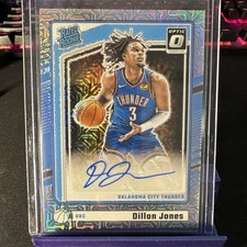 2024-25 Donruss Optic Dillon Jones #346 Silver Mojo Auto RC Thunder