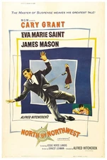North by Northwest 1959 - Hitchcock - US - Classic Movie Poster