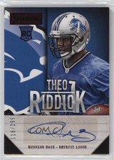 2013 Panini Playbook Signatures Red 116/299 Theo Riddick #191 Auto 7bt