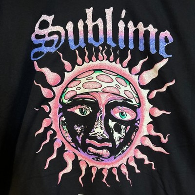 Sublime T-Shirt Men's Black 2XL Cotton Band Music Graphic Crew