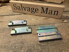 Vintage Scholes uPVC Window Striker Plates - Yellow Passivated - Profile 491