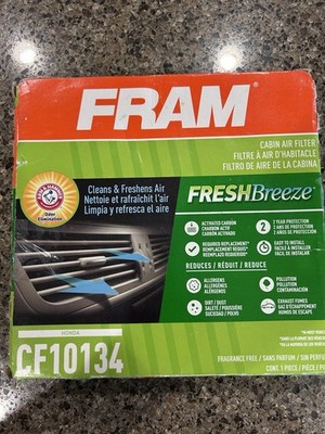 FRAM Fresh Breeze Cabin Air Filter CF10134 for Honda Vehicles Easy Install