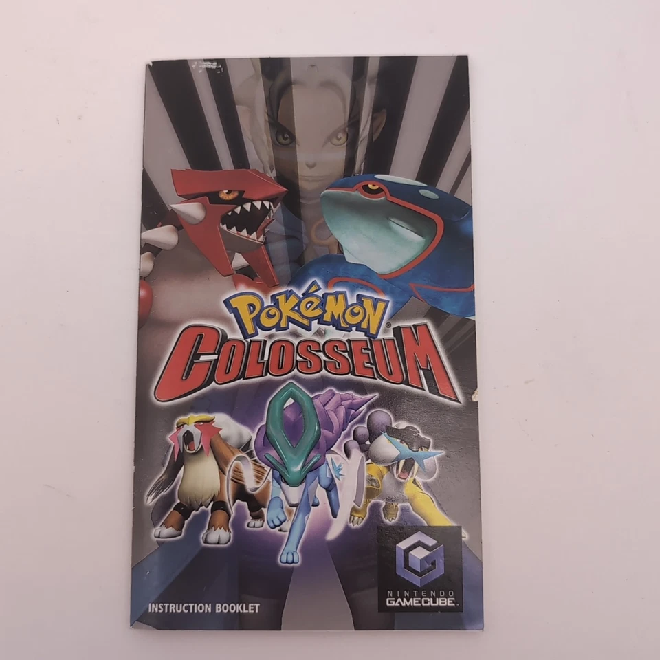 *SOLO MANUAL* Pokemon Colosseum Nintendo GameCube Instrucciones *OEM* Foto 2 de 4